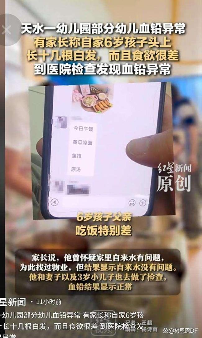 天水幼儿园孩子发声困难 血铅超标引担忧